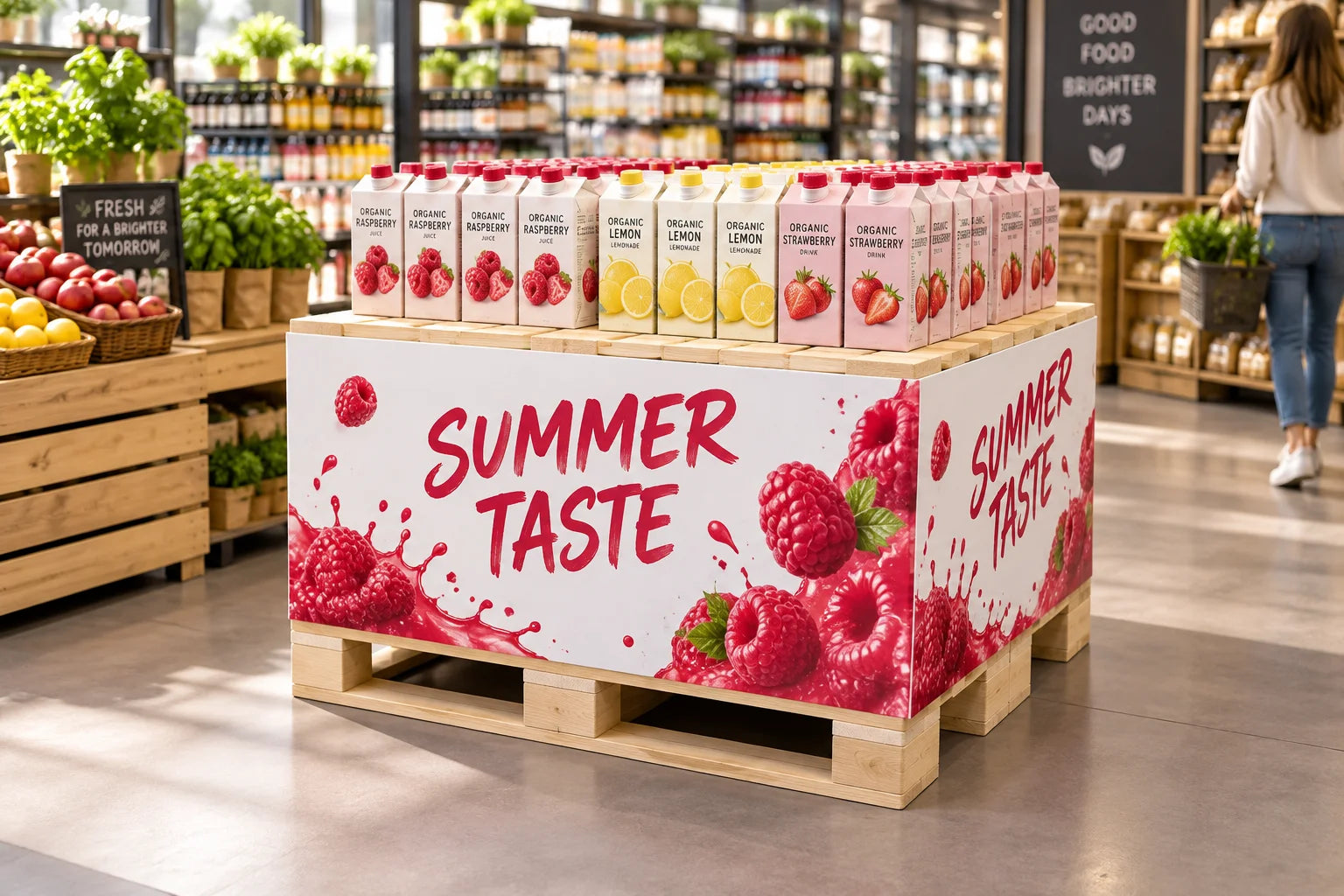 
Pallewrap med print