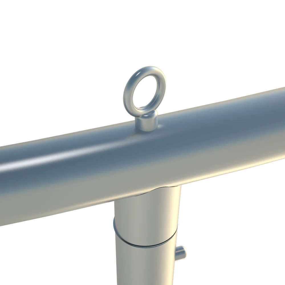 Ceiling Circle Display frame joint and suspension eye