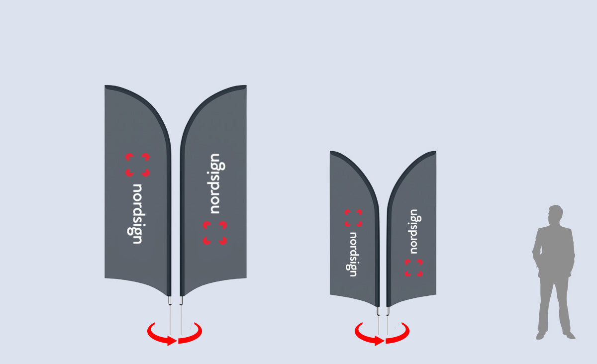 
Double-sided Premium Feather Beach Flag