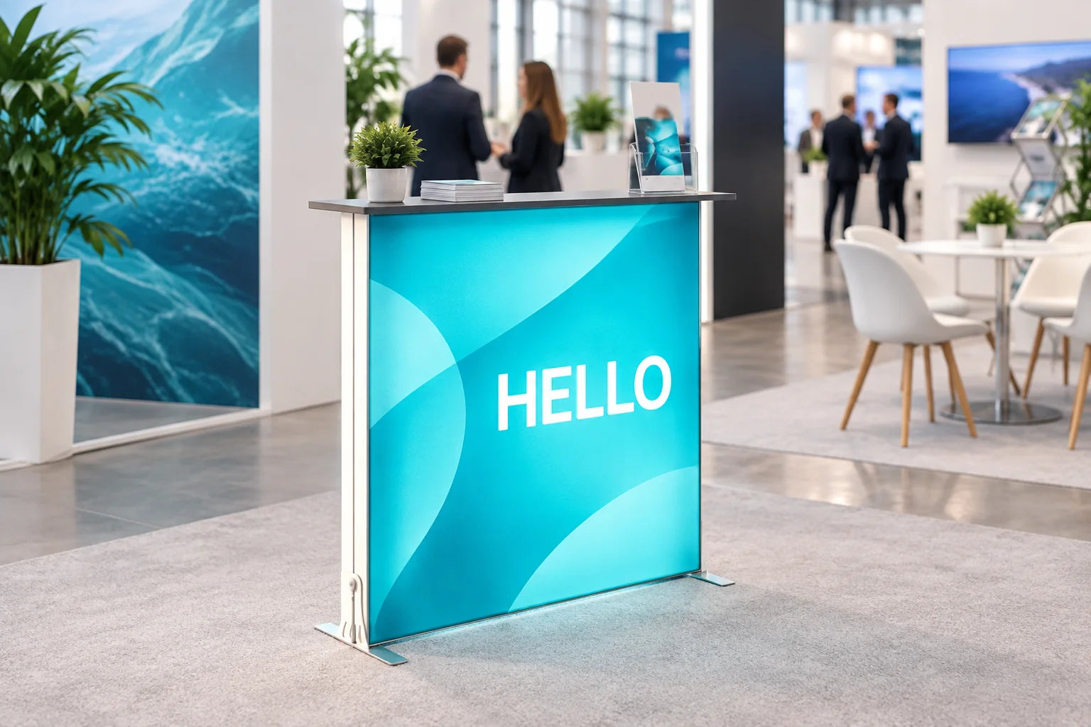 Lucid Backlit Counter: AI-generated inspiration