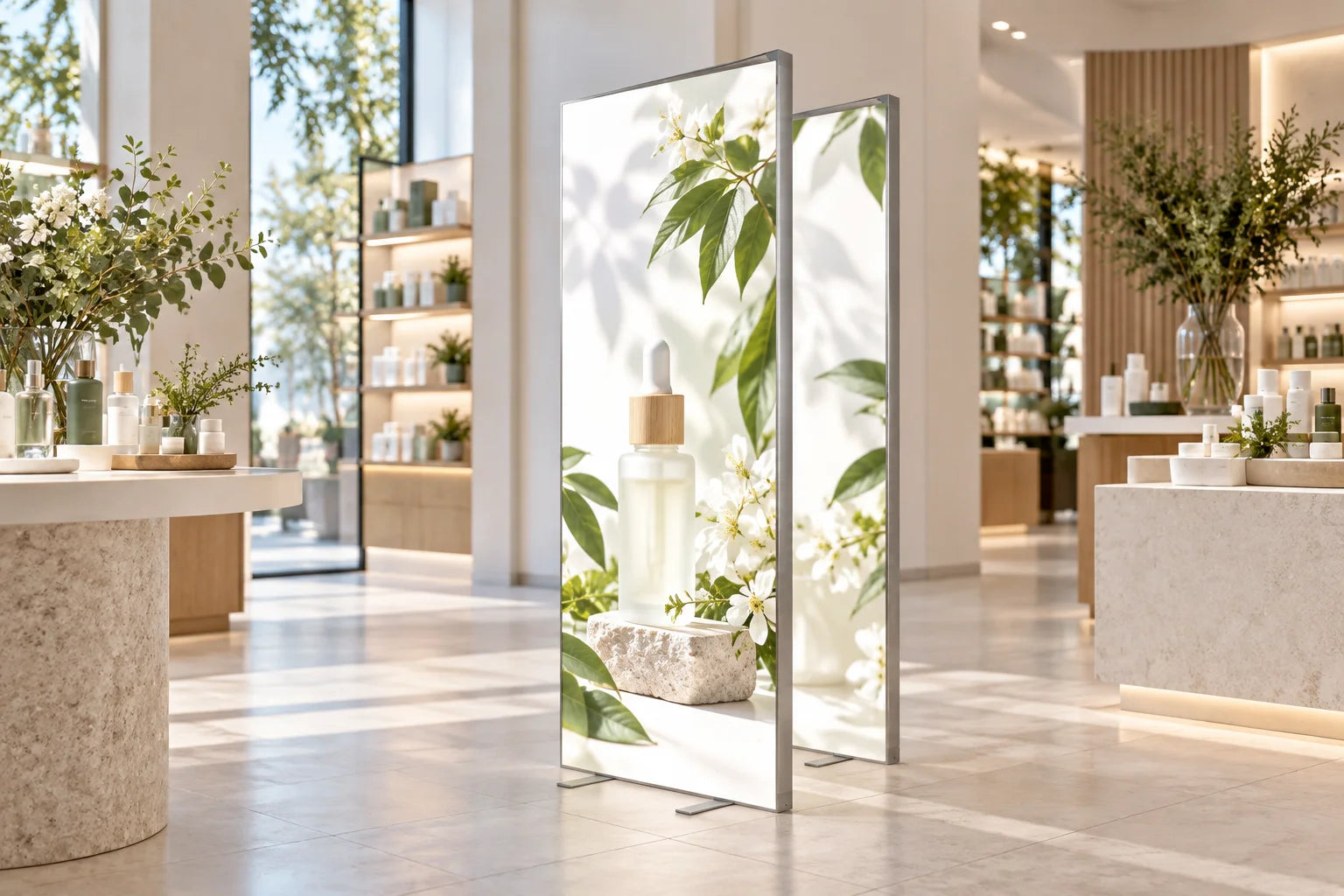 
Pop-Up Lightbox free-standing