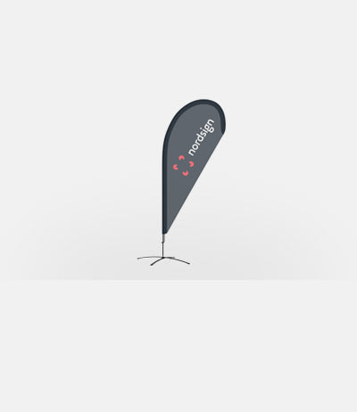 Single-Sided Beach Flags Standard