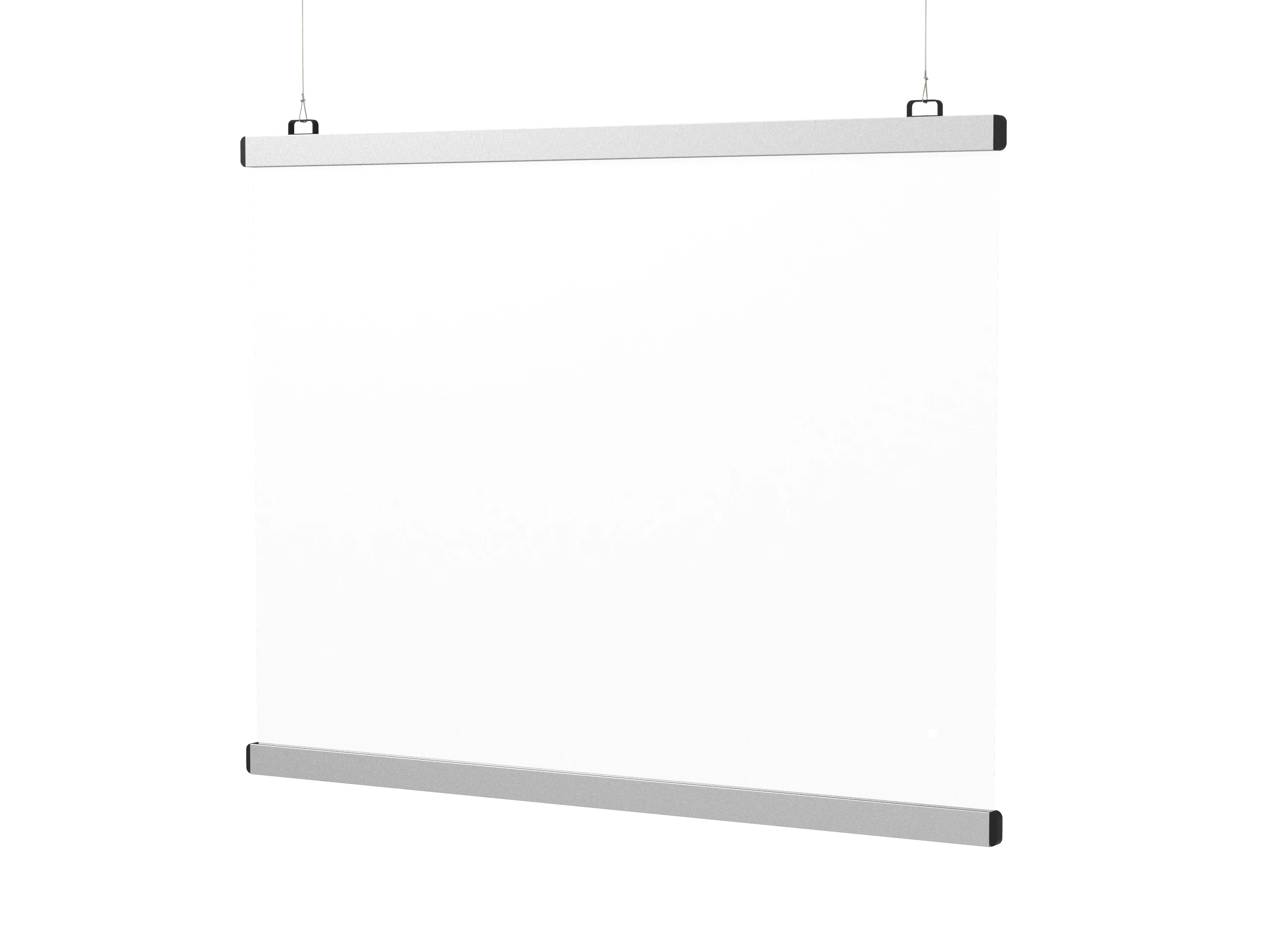 
Suspended counter screen