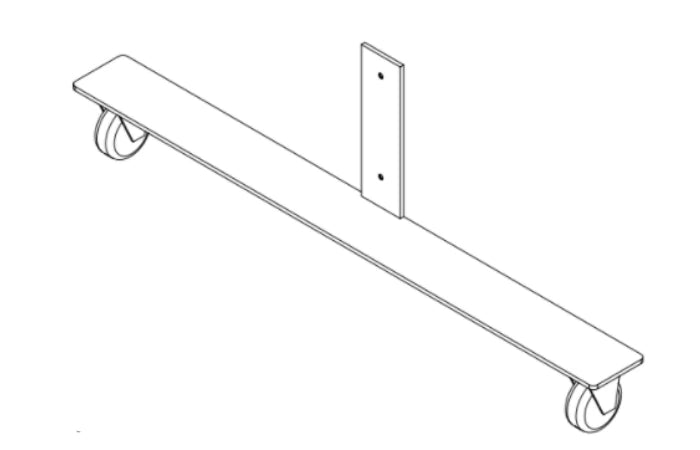 
Frame feet with wheels