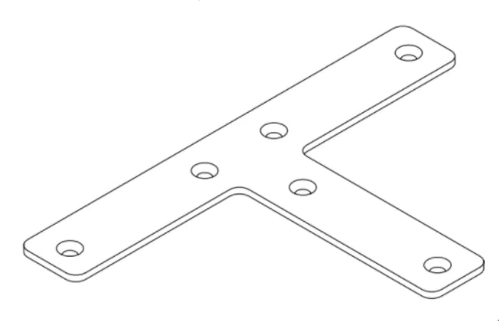 
T-connector for Double Frame 44
