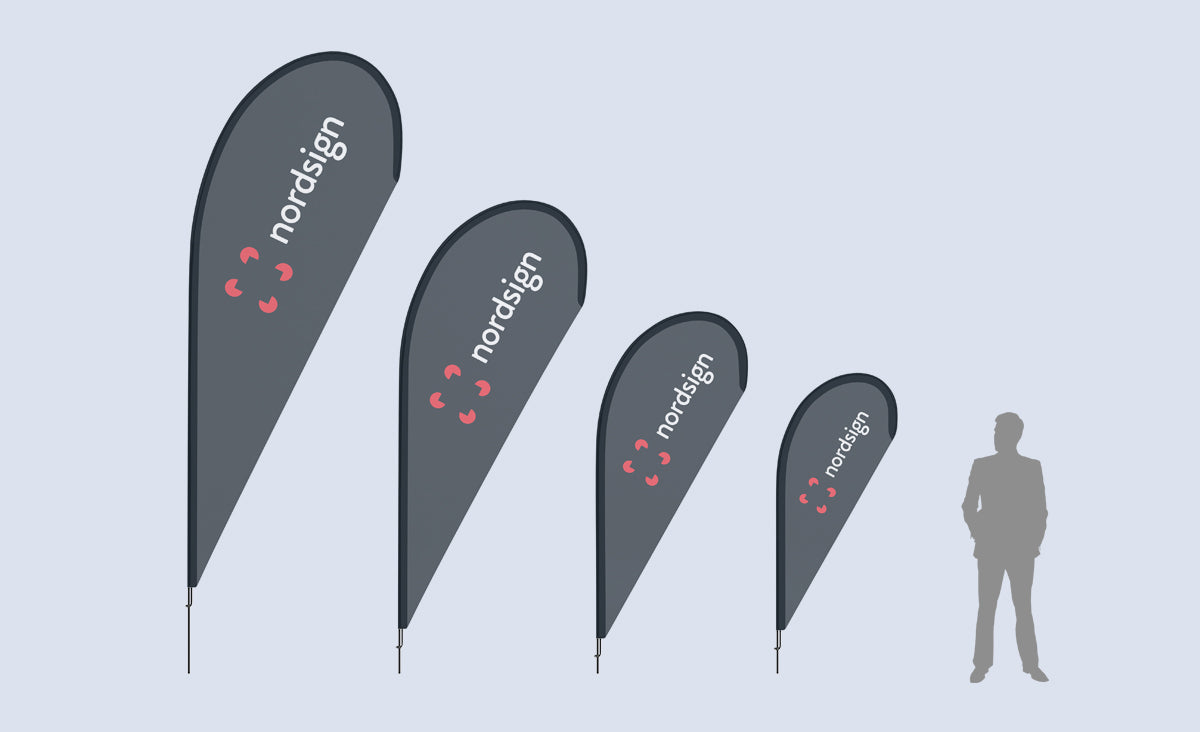 Single-Sided Standard Drop Beach Flag
